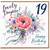 19th Birthday Card for Daughter, Lovely Daughter Happy Birthday Floral Card
