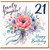 21st Birthday Daughter Card, Lovely Daughter Happy Birthday Floral Card