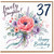 Daughter 37th Birthday Card, Floral Happy Birthday Card