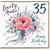 35th Birthday Card for Auntie, Lovely Auntie Happy Birthday Floral Bouquet Card