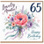 65th Birthday Auntie Card, Lovely Floral Bouquet Happy Birthday Card