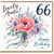 Auntie 66th Birthday Card, Lovely Auntie Happy Birthday Floral Card