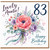 Auntie 83rd Birthday Card, Lovely Auntie Happy Birthday Floral Bouquet