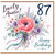 87th Birthday Card for Auntie, Lovely Auntie Happy Birthday Floral Card