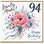 Auntie 94th Birthday Card, Lovely Floral Bouquet Happy Birthday Card
