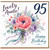 95th Birthday Auntie Card, Lovely Auntie Happy Birthday Floral Card