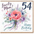 54th Birthday Card for Mum, Lovely Mum Floral Birthday Card