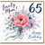 Mum 65th Birthday Card, Lovely Mum Happy Birthday Floral Card
