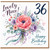 36th Birthday Card for Niece, Lovely Floral Happy Birthday Card