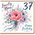 Niece 37th Birthday Card, Lovely Niece Happy Birthday Floral Card