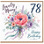 Nanny 78th Birthday Card, Lovely Nanny Happy Birthday Floral Card