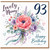 Nanny 93rd Birthday Card, Lovely Nanny Floral Happy Birthday Card