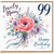 Nanny 99th Birthday Card, Lovely Nanny Happy Birthday Floral Card