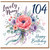 Nanny 104th Birthday Card, Floral Bouquet Happy Birthday Card