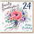 24th Birthday Card for Granddaughter, Lovely Granddaughter Happy Birthday Floral Card