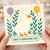 Funny Duck Birthday Card - Have a Quacking Day - Cute Balloons and Leaves Illustration, Pun Humour Card for Kids or Adults