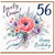 Cousin 56th Birthday Card, Lovely Cousin Happy Birthday Floral Card