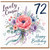 72nd Birthday Card for Cousin, Lovely Cousin Happy Birthday Floral Card