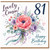 81st Birthday Card for Cousin, Lovely Cousin Happy Birthday Floral Card