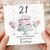 21st Birthday Card for Sister, Happy Birthday Beautiful Sister Card