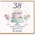 38th Birthday Card for Sister, Happy Birthday Beautiful Sister