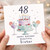 48th Birthday Card for Sister, Happy Birthday Beautiful Sister Birthday Card