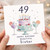 49th Birthday Card for Sister, Happy Birthday Beautiful Sister Card