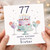 77th Birthday Card for Sister, Happy Birthday Beautiful Sister