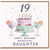 19th Birthday Card for Daughter, Happy Birthday Beautiful Daughter Card