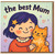 Mother's Day Card for Wife - The Best Mum - Cute Cat Illustration with Hearts & Stars