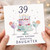 39th Birthday Card for Daughter, Happy Birthday Beautiful Daughter Card