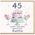 45th Birthday Card for Auntie, Happy Birthday Beautiful Auntie Card