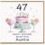 47th Birthday Card for Auntie, Happy Birthday Beautiful Auntie Card