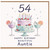 54th Birthday Auntie Card, Happy Birthday Beautiful Auntie Cake Design