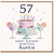 57th Birthday Card for Auntie, Happy Birthday Beautiful Auntie Card