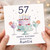 57th Birthday Card for Auntie, Happy Birthday Beautiful Auntie Card