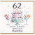 62nd Birthday Card for Auntie, Happy Birthday Beautiful Auntie Card