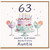63rd Birthday Card for Auntie, Happy Birthday Beautiful Auntie Card