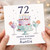 72nd Birthday Card for Auntie