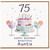 75th Birthday Card for Auntie, Happy Birthday Beautiful Auntie Card