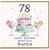 78th Birthday Card for Auntie, Happy Birthday Beautiful Auntie Card