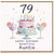 79th Birthday Card for Auntie, Happy Birthday Beautiful Auntie Card