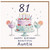 81st Birthday Card for Auntie, Happy Birthday Beautiful Auntie Card