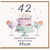 42nd Birthday Card for Mum - Happy Birthday Beautiful Mum