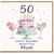 50th Birthday Card for Mum, Happy Birthday Beautiful Mum Card
