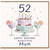 52nd Birthday Card for Mum, Happy Birthday Beautiful Mum Card