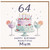 64th Birthday Card for Mum, Happy Birthday Beautiful Mum Card