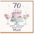 70th Birthday Card for Mum, Happy Birthday Beautiful Mum Card