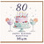 80th Birthday Card for Mum, Happy Birthday Beautiful Mum