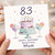 83rd Birthday Card for Mum